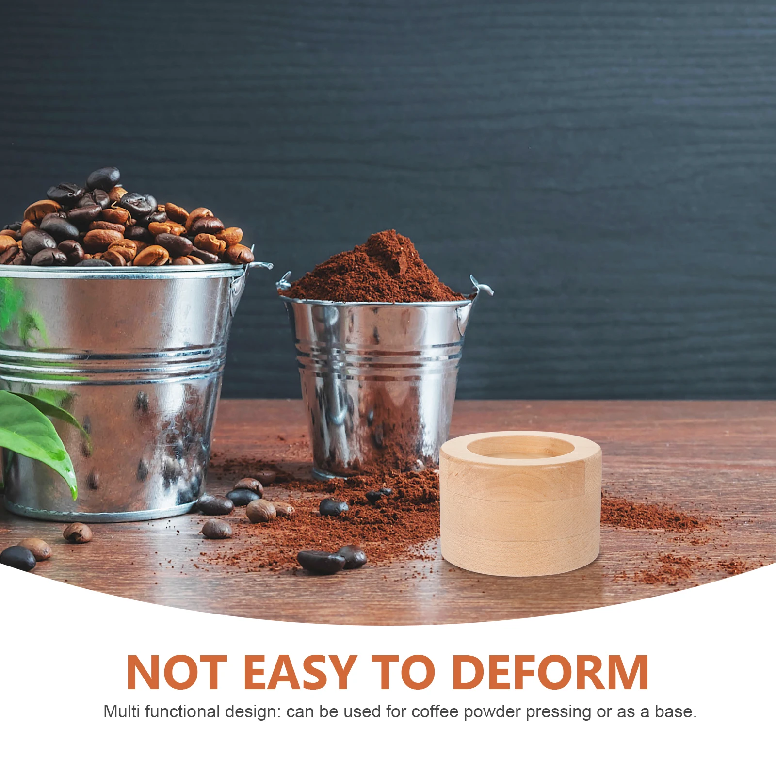 

Wooden Coffee Tamper Holder Station Espresso Tamper Base Multifunctional Stable Desktop Stand For Home Coffee Shop Use