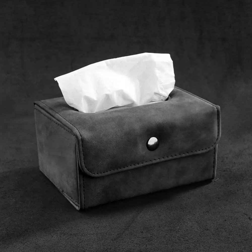 

Fix Strap Car Sun Visor Center Console Folding Design Car Tissue Box Holder Armrest Napkin Box Seat Back Hanging Tissue Box
