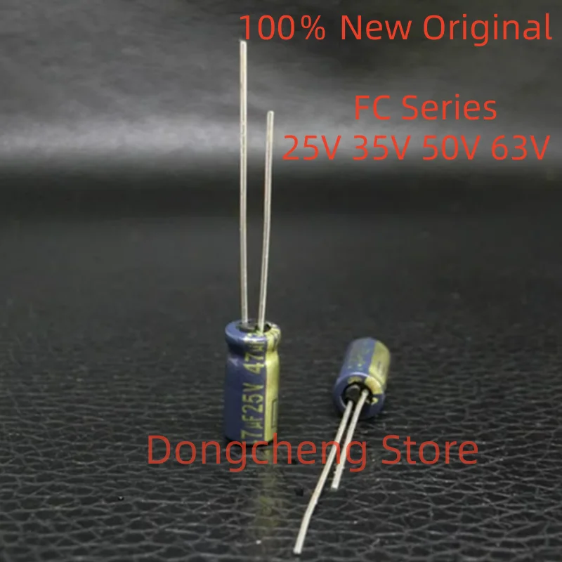 

10PCS/lot PANASONIC FC series 16V 25V 35V 50V 63V 47UF 100UF 220UF 560UF 680UF 1000UF Audio Electrolytic Capacitors