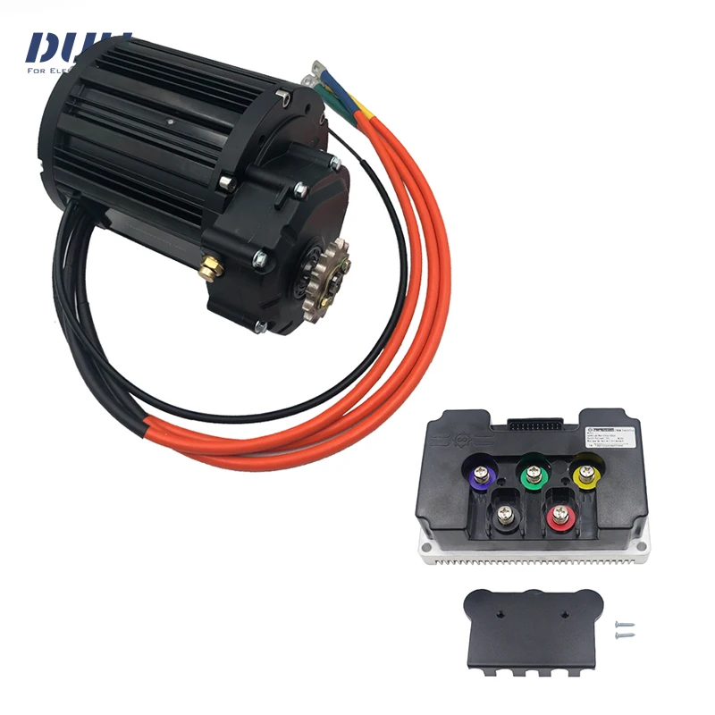 New QS 138 4000W V3 Mid Drive Motor With 72V BLDC Fardriver Controller ND72680 Kits