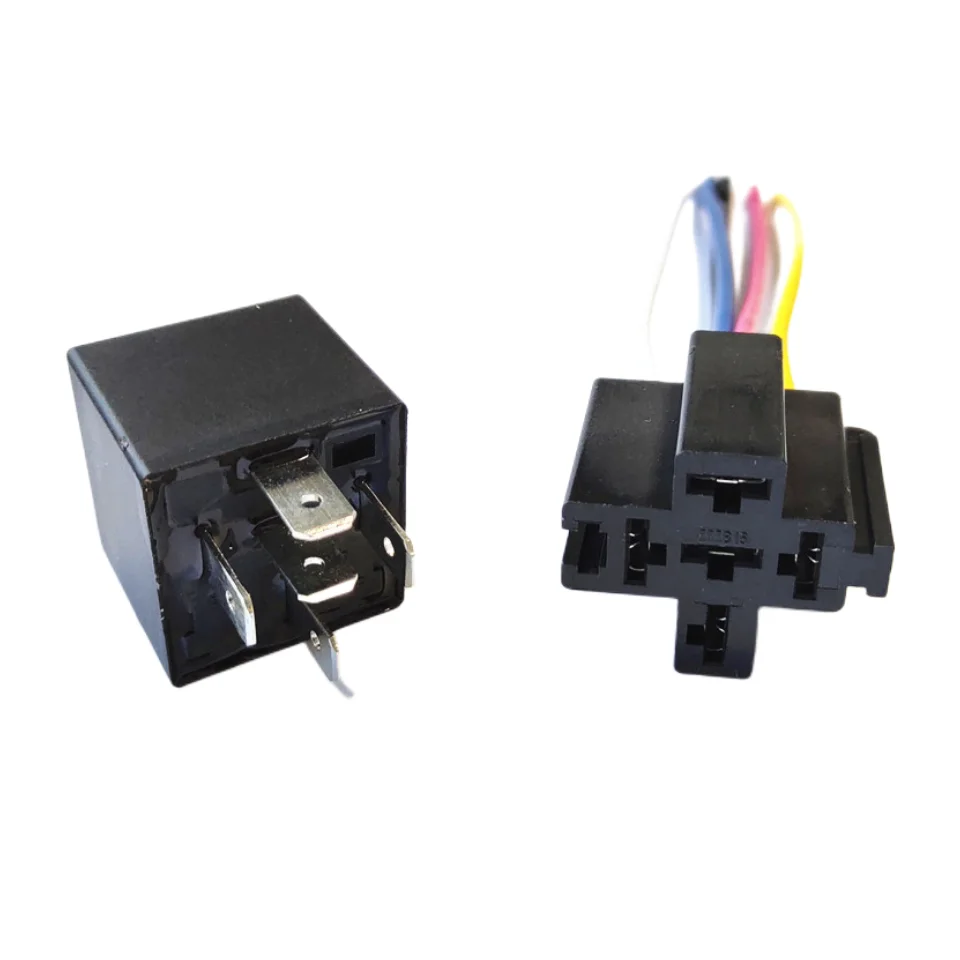 10pcs 12V/24V  Automotive Relays Fixed Back 5-pin Conversion 40A /80A/100A AC Automotive Car Relayrelay  12v 4 Pin Gps