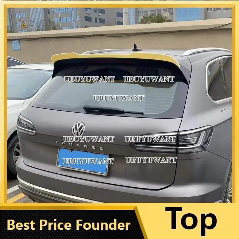 

Для VW VOLKSWAGEN NEW TOURAEG 2019-2023 Высокое качество абс глянцевый черный цвет углеродного волокна заднее крыло багажник спойлер