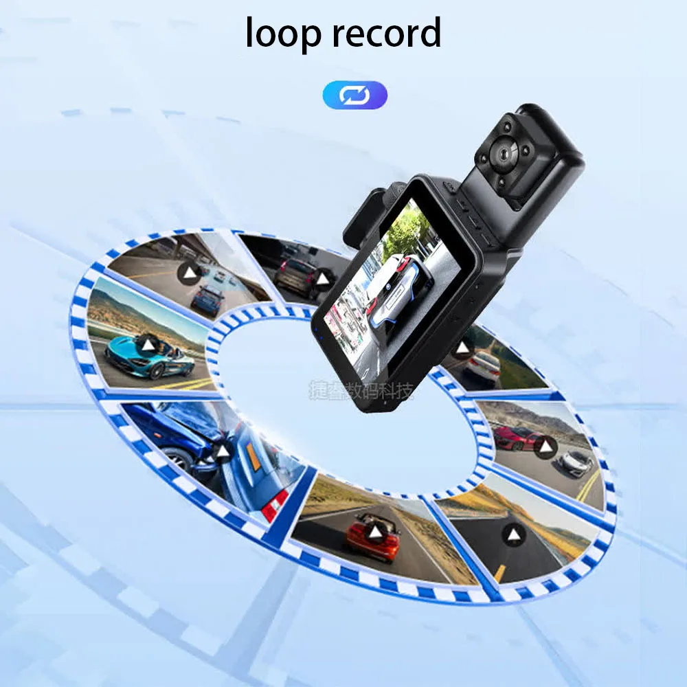 Dash Cam High Definition Driving Recorder Three Lenses Front And Rear Double Recording Car Front And Rear Car Three Recording