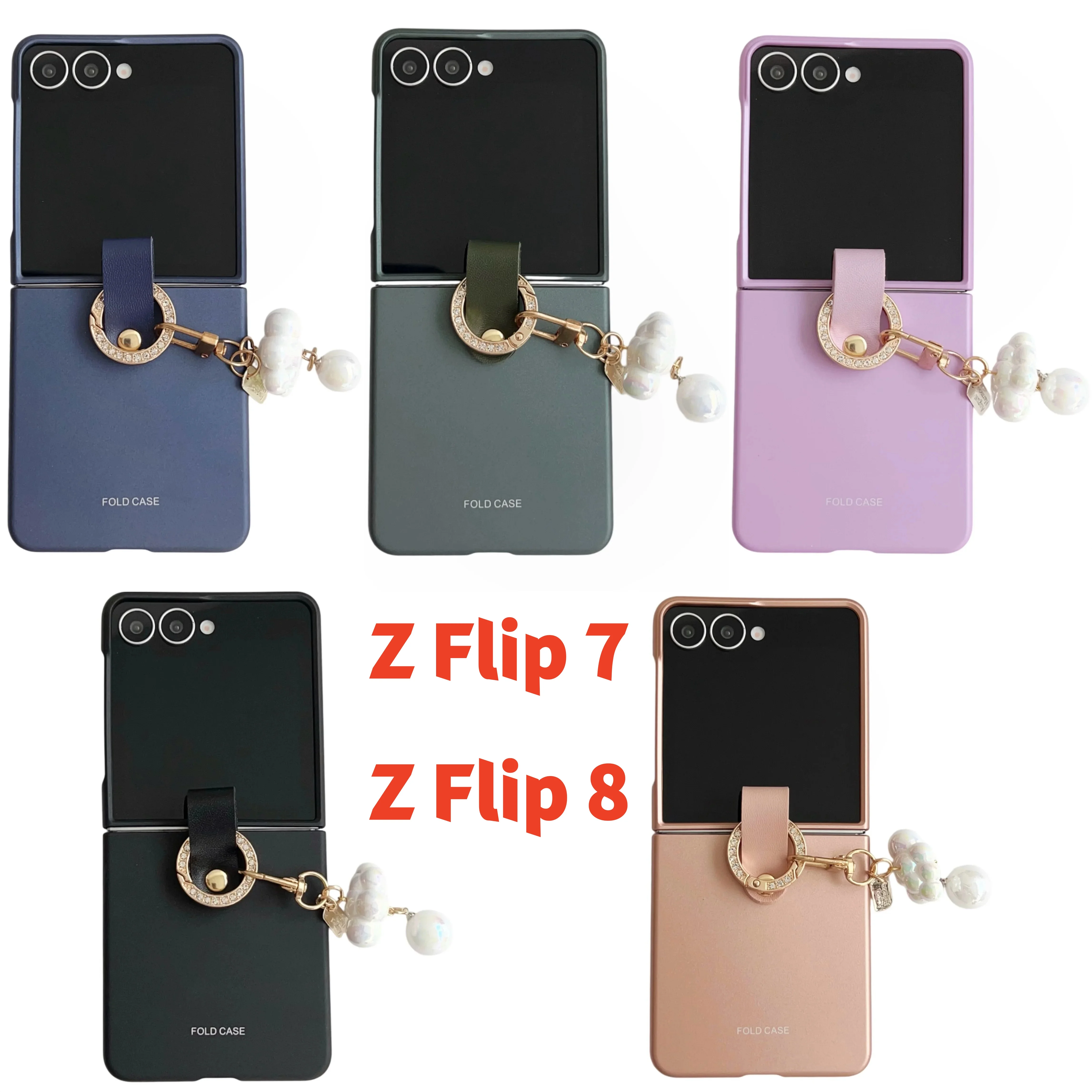 New Arrival Wristband Phone Case For Samsung Galaxy Z Flip 8 Bracelet  Charm Stand  Shockproof Protective For Z Flip 7 Cover