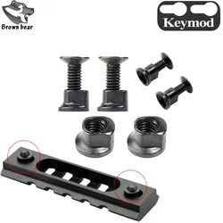 Tactical 50pcs/lot Meatl Replacement Spare Screws and Nuts for Keymod M-lok Rail Section Mount Tool Hunting Airsoft Accessory
