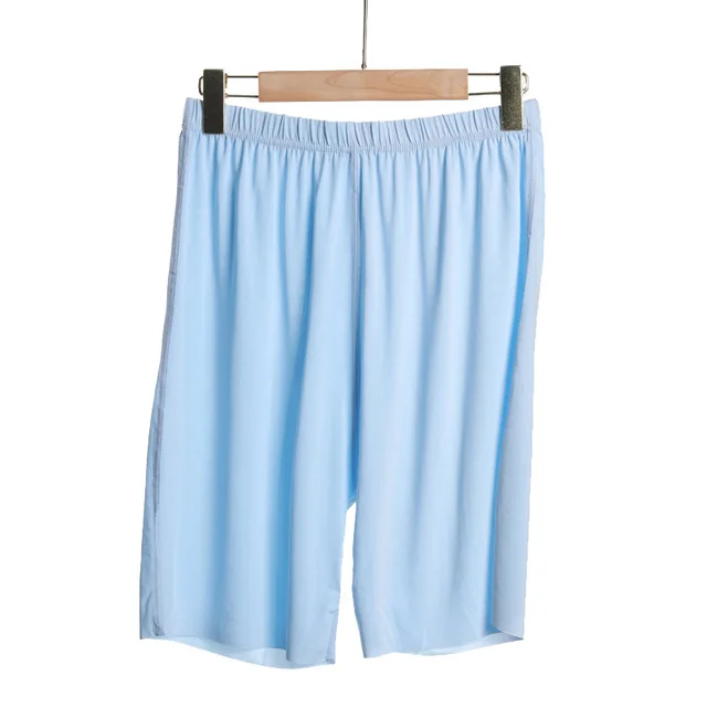 Ice Silk Shorts Cool Summer Men Sleepwear Shorts Underwear Nightwear Comfortable Elastic Loose Casual Man Sleep Bottoms Homewear