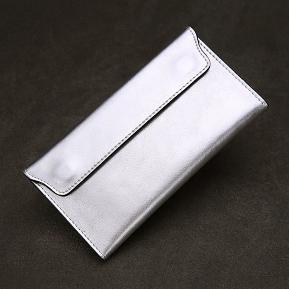Genuine Leather Envelope Wallets Portable Korean Style Women Long Clutch Bag Coin Purse Multifunctional Change Bag Outdoor