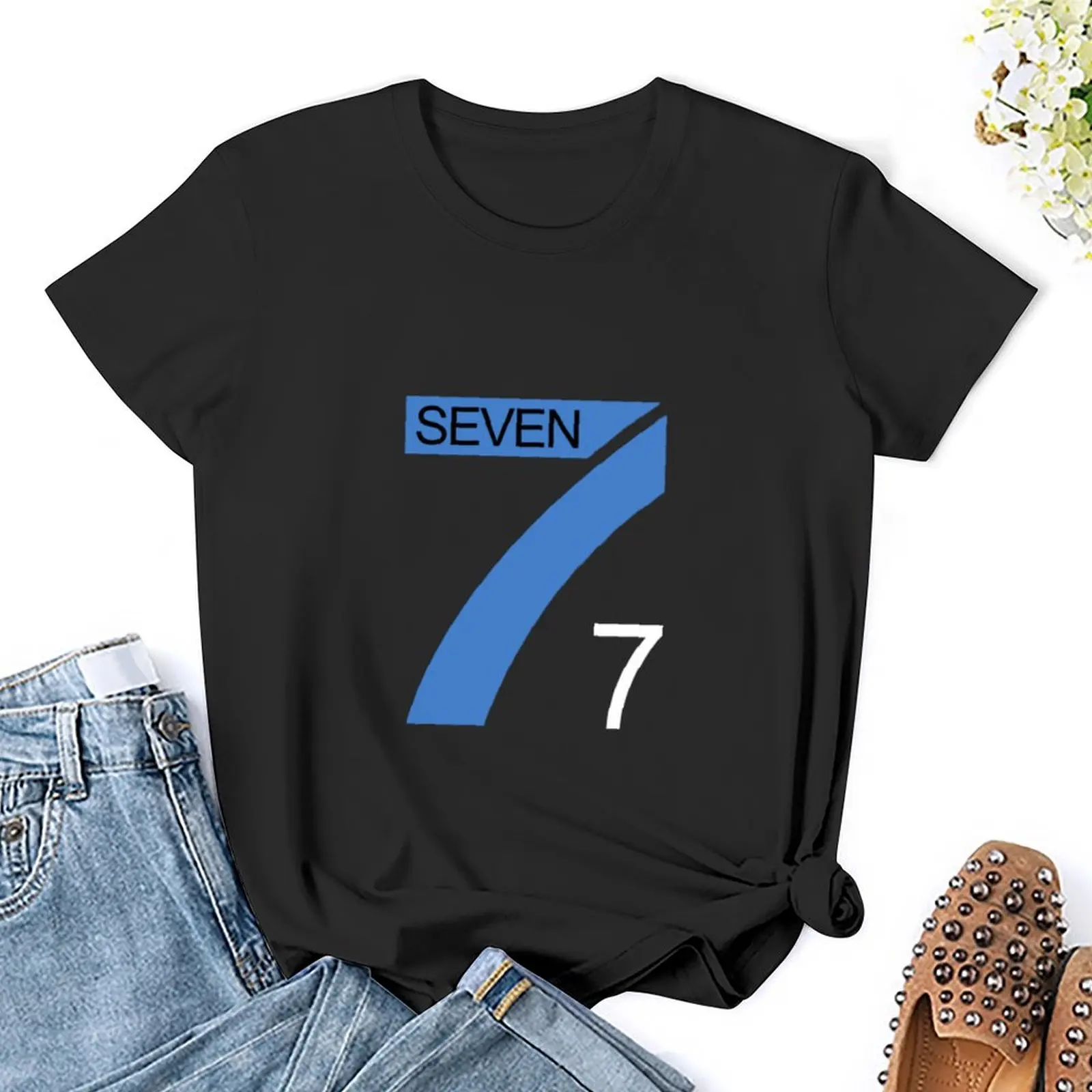 Jeanne En Serge, Zeven Vechters T-Shirt Shirts Grafische T-Shirts Oversized Dames Kleding T-Shirts Vrouw