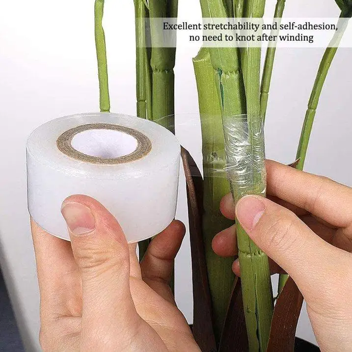 200M PE Grafting Film Stretchable Plant Grafting Tape For Fruit Tree Nursery Plants Seedlings Vine Floristry Winding Wrap Film