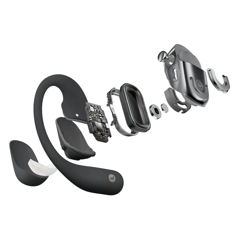 Shokz OpenFit 2+ Kopfhörer T921 Open Ear Wireless Bluetooth 5.4 Kopfhörer OWS Call Noise Reduction Ohrhörer 11 Stunden Akku IP55