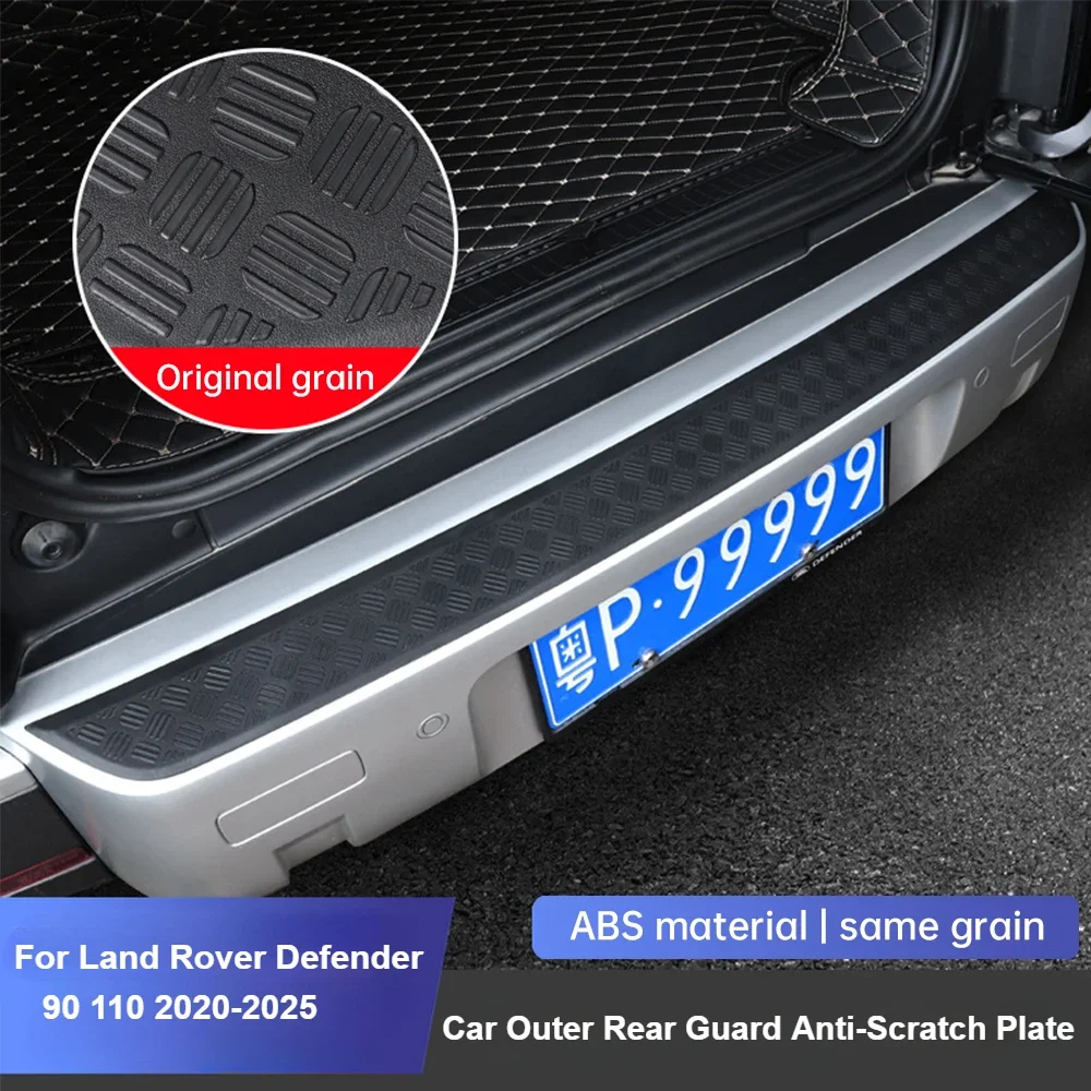 

Для Land Rover New Defender 90 110 2020-2025 ABS внешняя задняя защита автомобиля от царапин пластина защита багажника автомобиля педаль задней двери