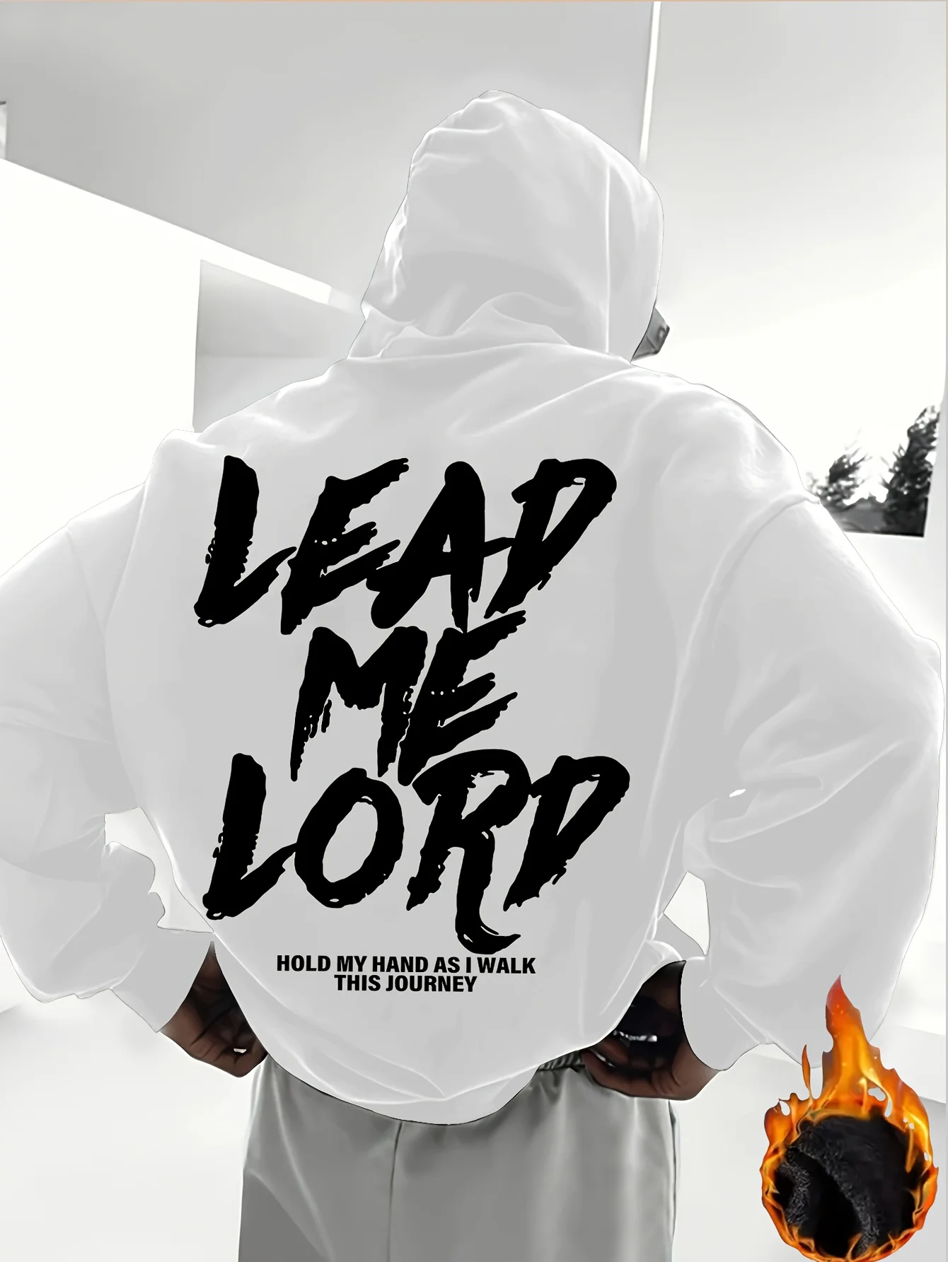 Autumn Winter Men Athletic Hoodie Faith Motivational Pattern Relaxed Pullover Sweatshirt Daily Inspiring Sport swag streetwear.