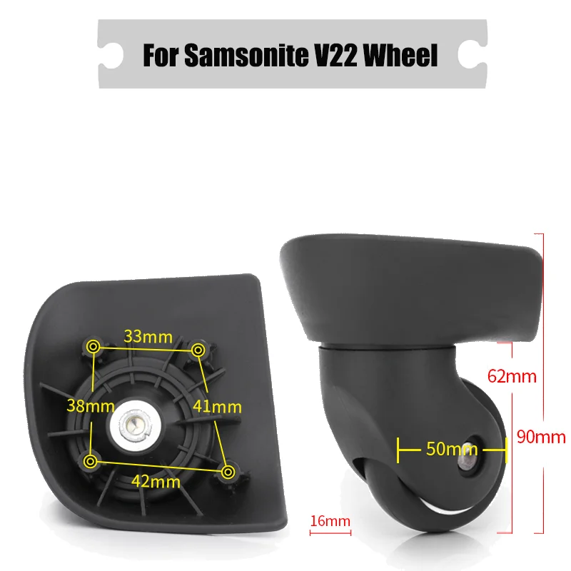 

Suitable For Samsonite V22 Universal Wheel Silent Wheel Luggage Anti-wear Wheels Replaceable Wheels Flexible Rotation Wheels