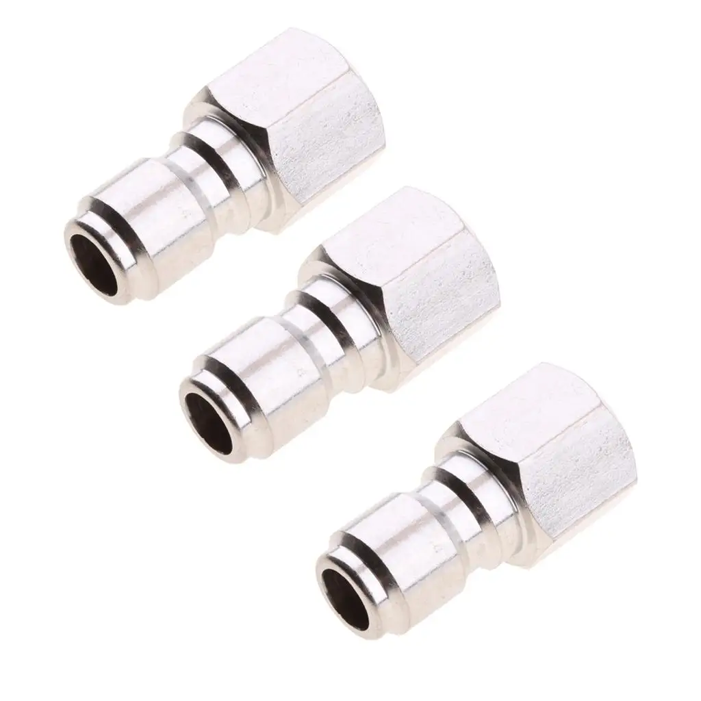 Stainless Steel Pressure Washer Connector Quick Release Socket Brass Coupling for House Cleaning