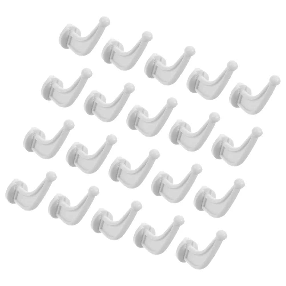 

20pcs Plastic Coat Hook Radiator Clothes Rack Towel Holder Hat Hanger No Drill Space Saving Bathroom Hotel Robe Hooks Key Hook