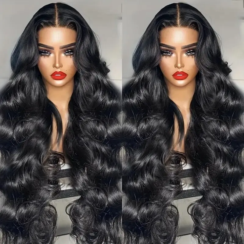 Rosabeauty Body Wave HD Nature Color 13X6 HD Transparent Lace Frontal Wig 13X4 Front Human Hair Glueless Wigs 250% Density