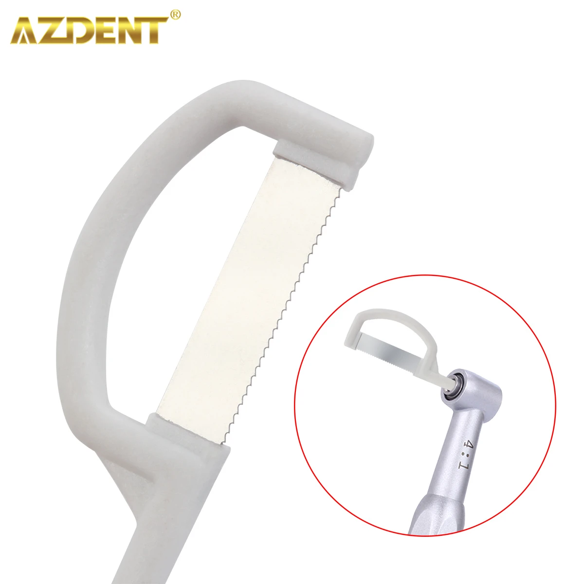 AZDENT Dental Orthodontic Interproximal Enamel Reduction Automatic Strip Double Sided Sand Serrated Saw Medium Coarse