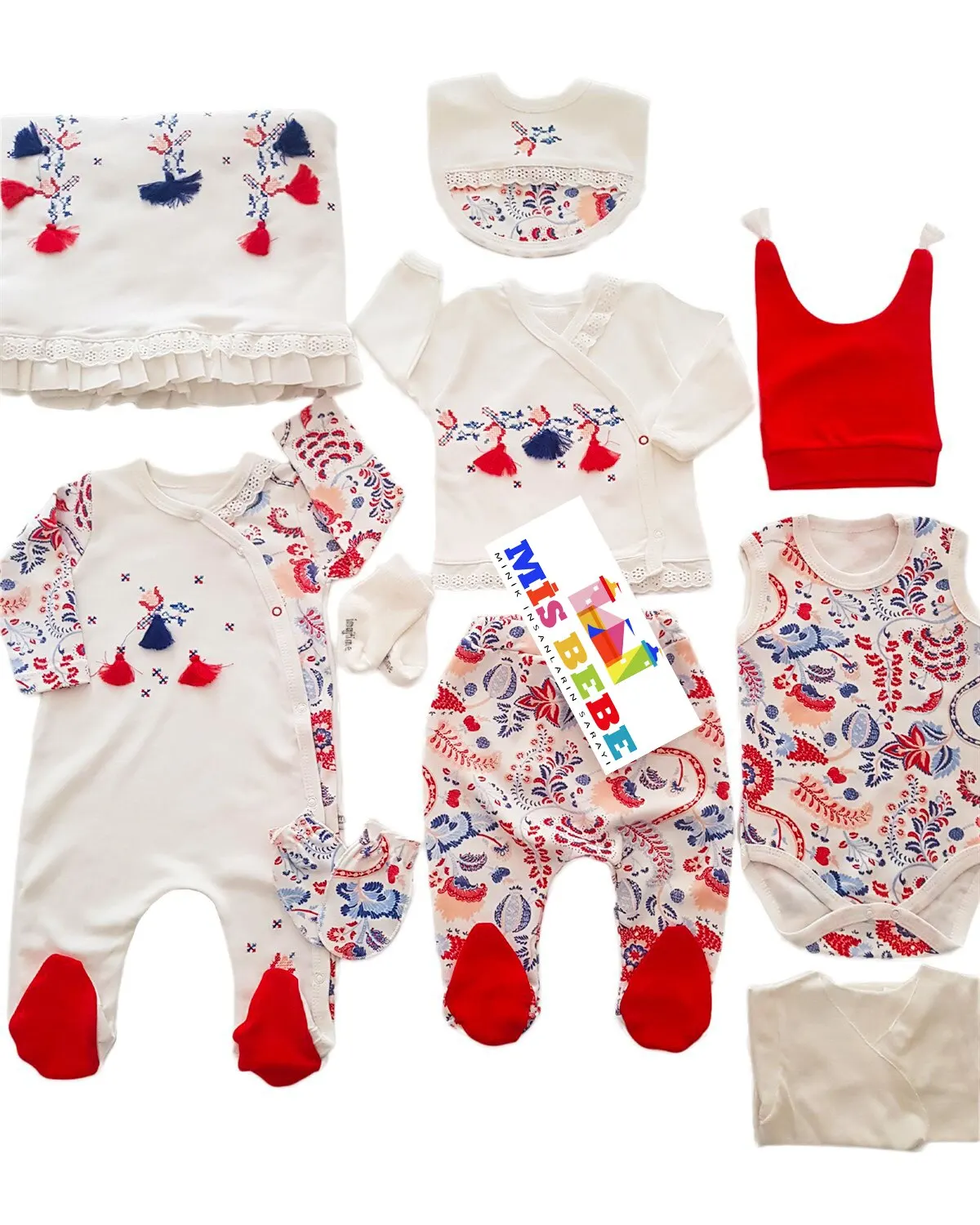 Baby Girl Boy Babies Newborn Clothing 10-pcs Hospital Outlet Custom Fabric Antibacterial Babies Healthy Safe Outfit Sets Dresses