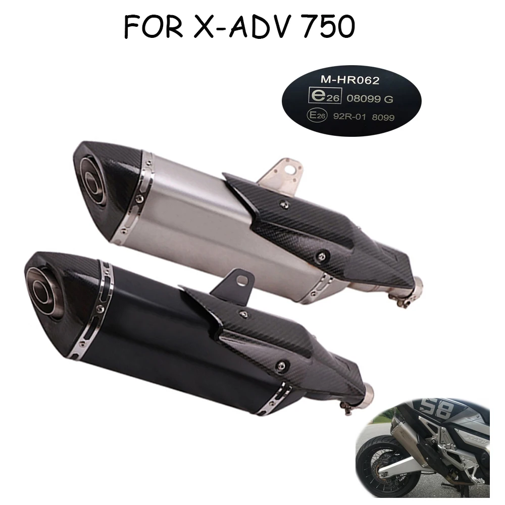 Slip On Motorrad Auspuff Escape Systeme Rohr Header Vorne Link Rohr Für Honda X-ADV 750 X ADV 750 ADV 2017 2018 - 2023