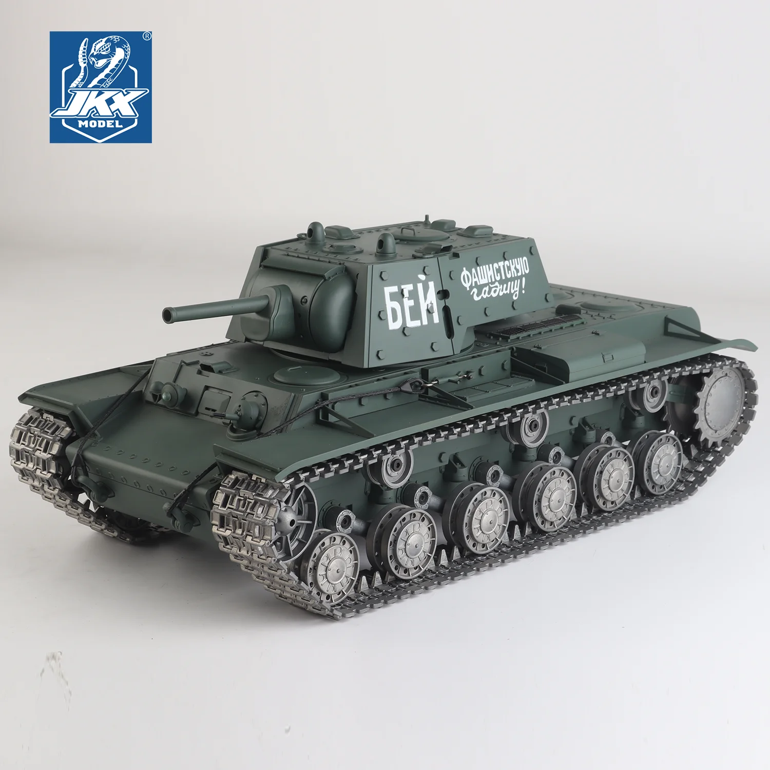 ヘンロン RC戦車 1/16 ソビエト KV-1 戦車 モデル 3878 (TK7.0 & 2.4GHz& メタルロードホイール & キャタビラ & ガンキャナル & 360度回転) ° 回転砲塔）