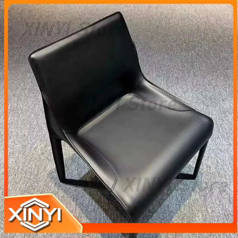 Italian Saddle Chairs for Living Room Hotel Furniture Dining Chairs Luxury Backrest Leisure Dressing Chairs