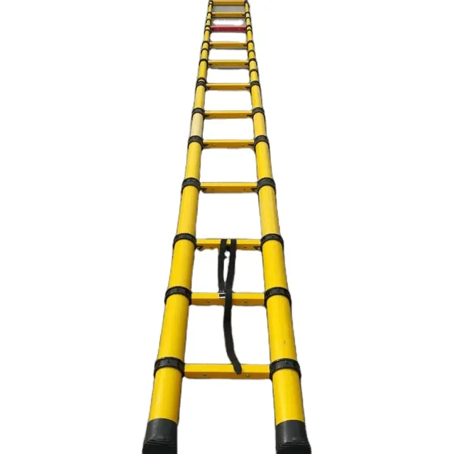 High Grade FRP Multi-Functional Telescopic Scaffold Ladder Premium Fiberglass Ladders with Bending and Cutting Services