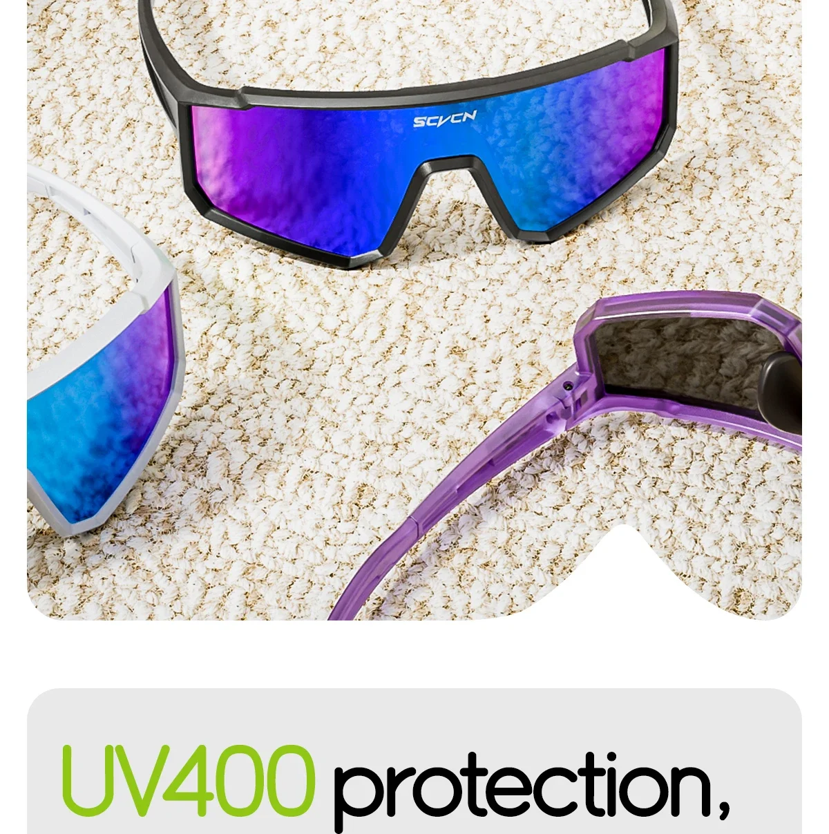 SCVCN Kinder Mode-Sonnenbrille Photochrom UV400 Baseball-Brille Fahrradbrille für Jungen Mädchen Camping Wandern Eyewear 2026 – Detail 4