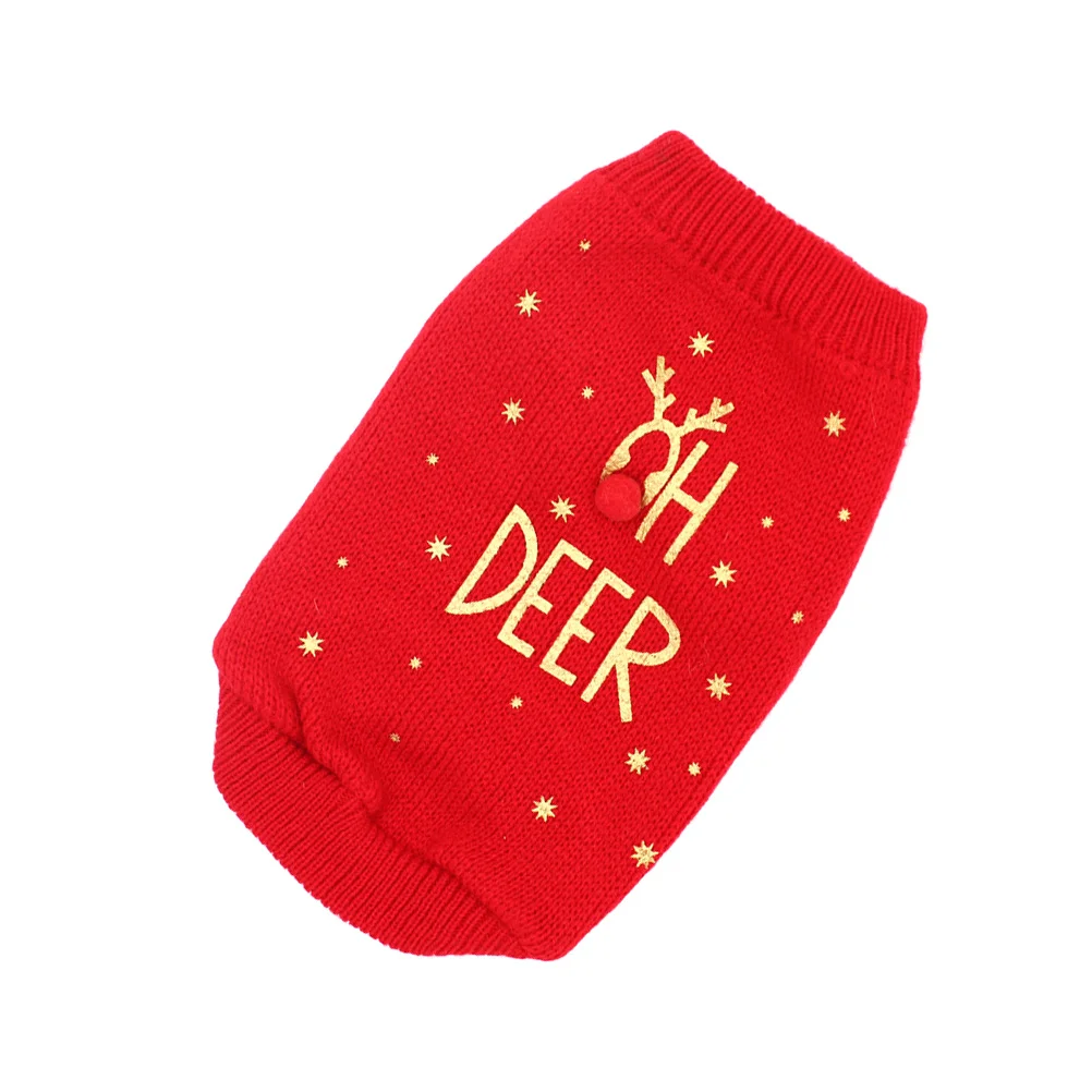 

1Pcs Stylish Dog Sweater Soft Warm Pet Clothing for Dogs Fashionable Outfit for Parties Photo Shoots Holiday