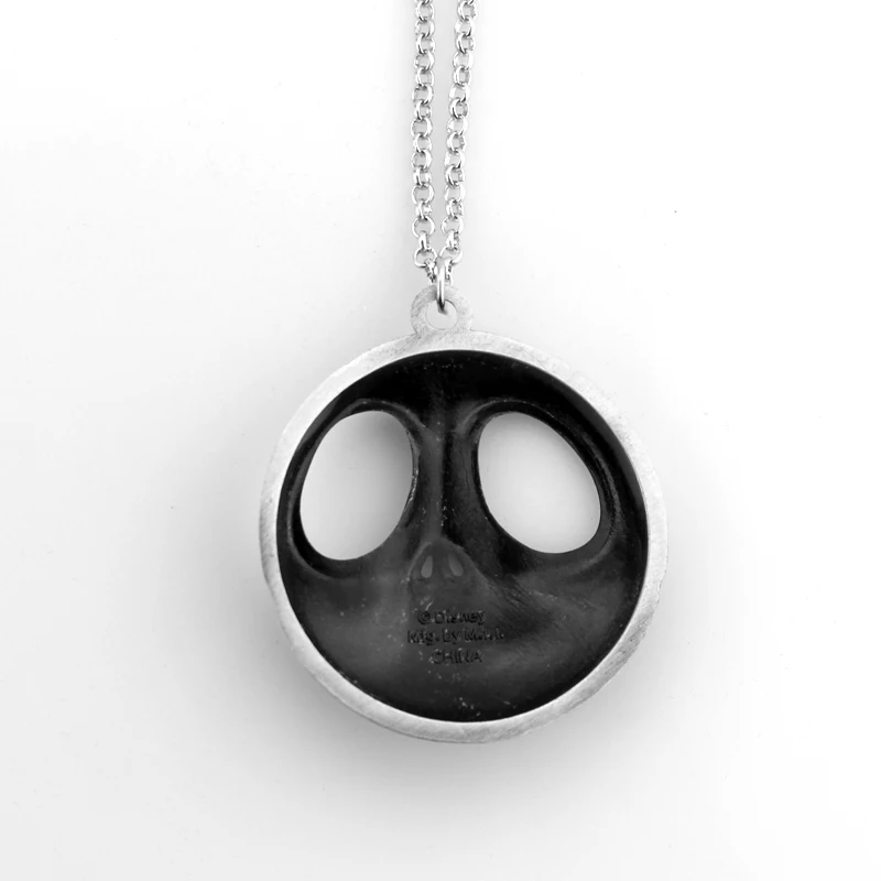 Disney The Nightmare Before Christmas Skull Pendant Necklace Halloween Accessories Sally And Jack Skellington Necklace for Women