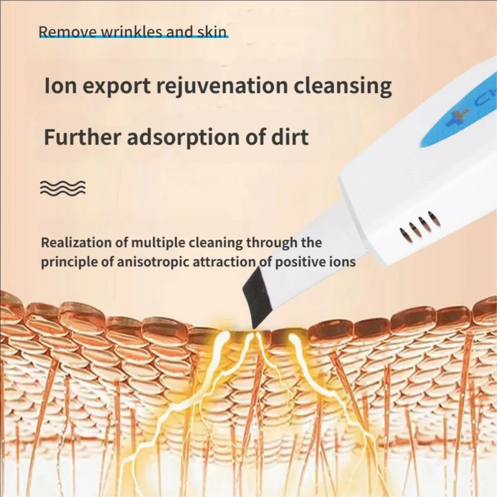 Machine faciale ultrasonique puissante, nettoyage en profondeur, élimination des points noirs, soins de la peau, Peeling de la saleté, soins de beauté, dispositif de beauté Spa