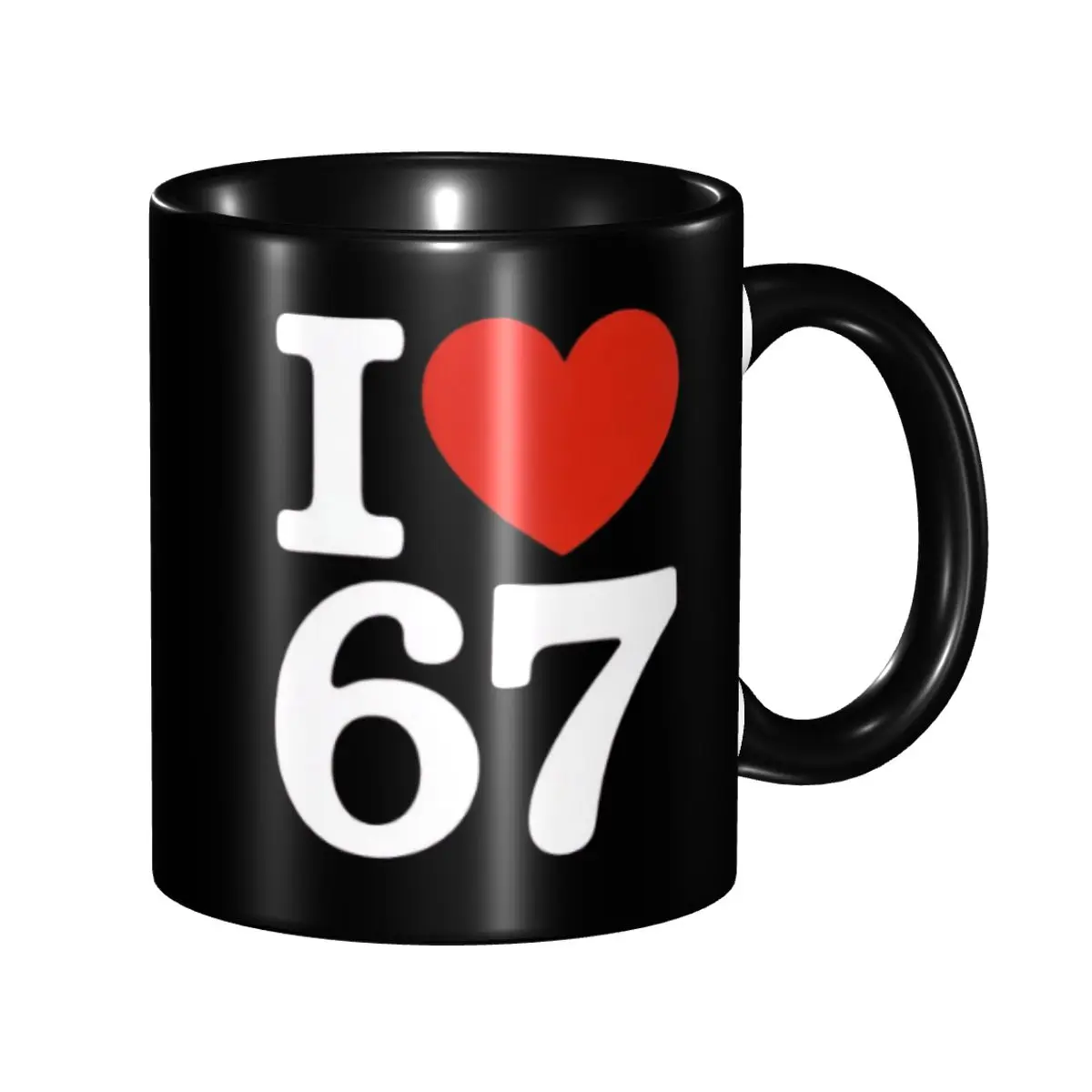 Fun 67 Six Seven 6-7 Funny Meme Italian Brainrot Tea Cup Party Mug