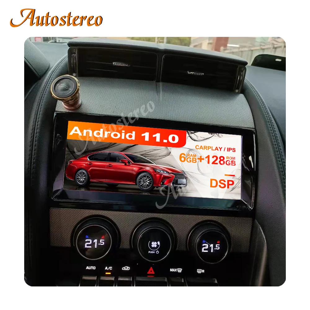 

6+128G Android11 Auto Stereo For Jaguar F-Type FType SVR 2009+ Car GPS Navigation Headunit Multimedia Player Radio Tape Recorder