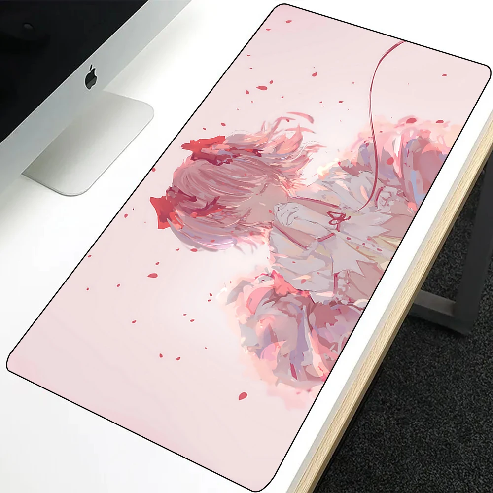 madoka magica Mousepad HD Printing Computer Gamers Locking Edge Non-slip Mouse Pad XXL90x40cm Keyboard PC Desk Pad