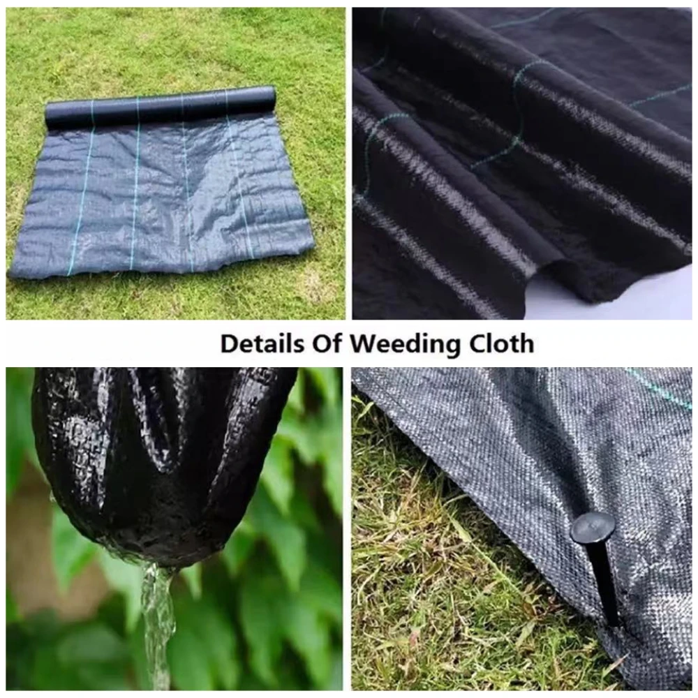 PP Woven Weed Control Fabric for Plant Anti Grass Agricultural Mulch Cloth Greenhouse Weeding Mat Water Permeable Grade Landscap