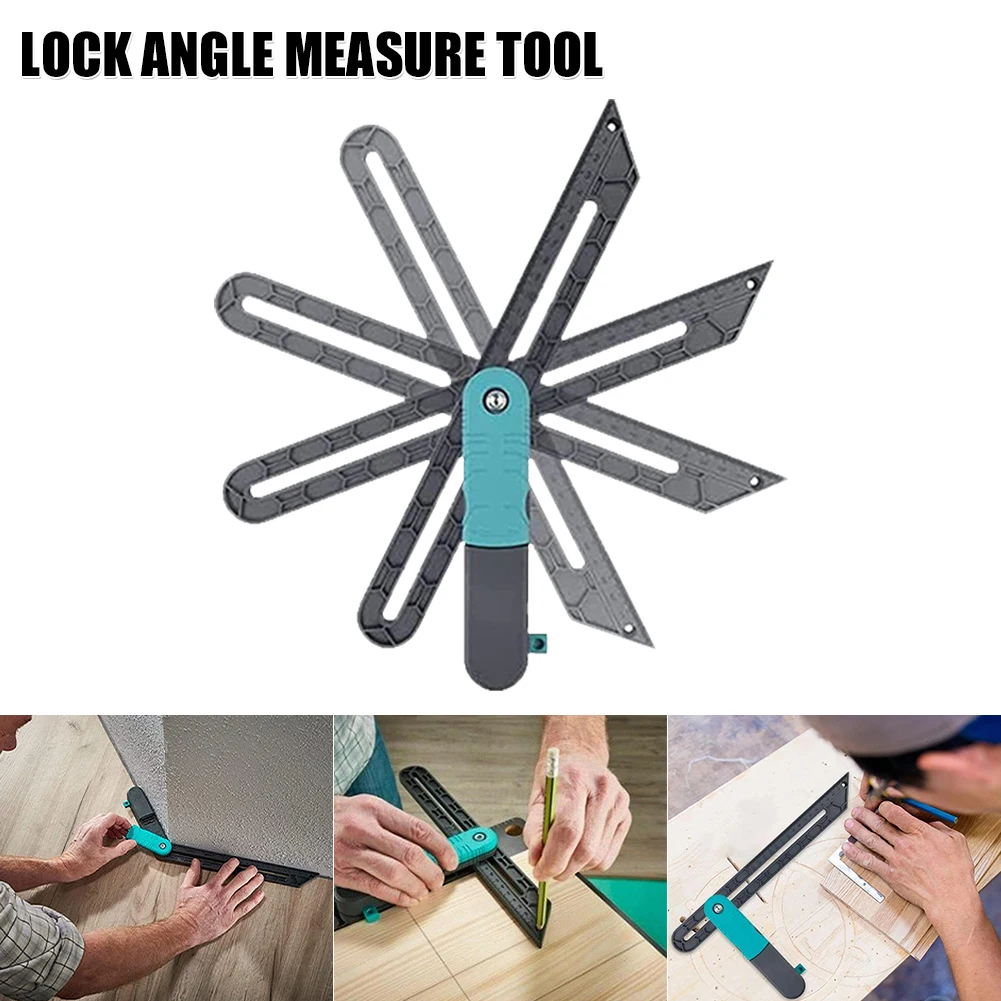 

Angular Bevel Gauge Adjustable Precise Angle Ruler With Lock Fast Marking Mitre Gauge For Line Drawing DIY Measuring Tool