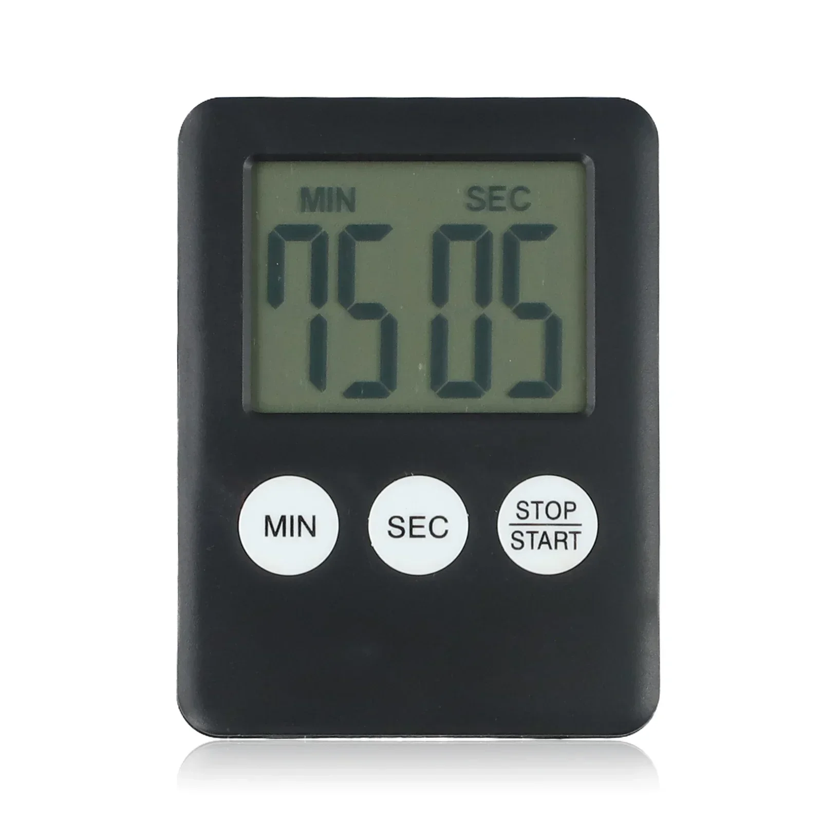 1pc Digital LCD Egg Timer Timer Kitchen Timer Kitchen Clock Stopwatch Timer Stand With 1pc 1.5V Battery Kitchen Accessories