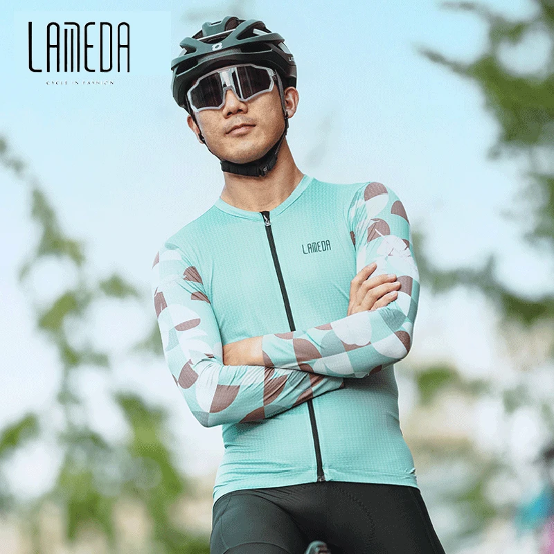 Lameda Cycling Jersey Men Absorb Sweat Men's Cycling Shirt Quick Dry Cycling Clothes For Men High Slip Resistance Spring Autumn