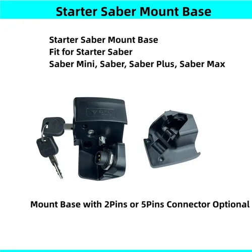 Imagen 2 del producto Starter Saber Plus Max Edition soporte de batería para bicicleta eléctrica soporte de Base placa de montaje conector enchufe llaves de bloqueo enchufe de batería