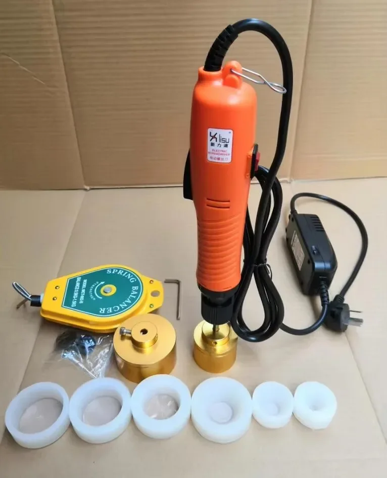 

Ручная укупорочная машина с большим крутящим моментом, носимые электрические укупорочные бутылки и упаковочное оборудование, диапазон крышки 1-50 мм