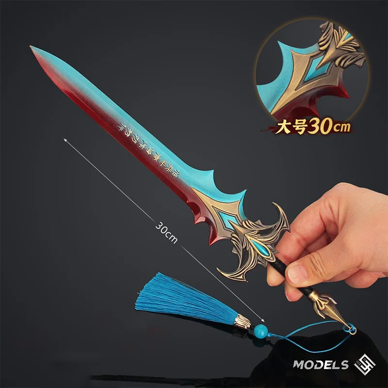 30 cm Middeleeuws Zwaard Oude Chinese Wapens Serie Ambachten Versieren Zwaard Collectie Samurai Katana Ornamenten Mes Speelgoed Beeldjes