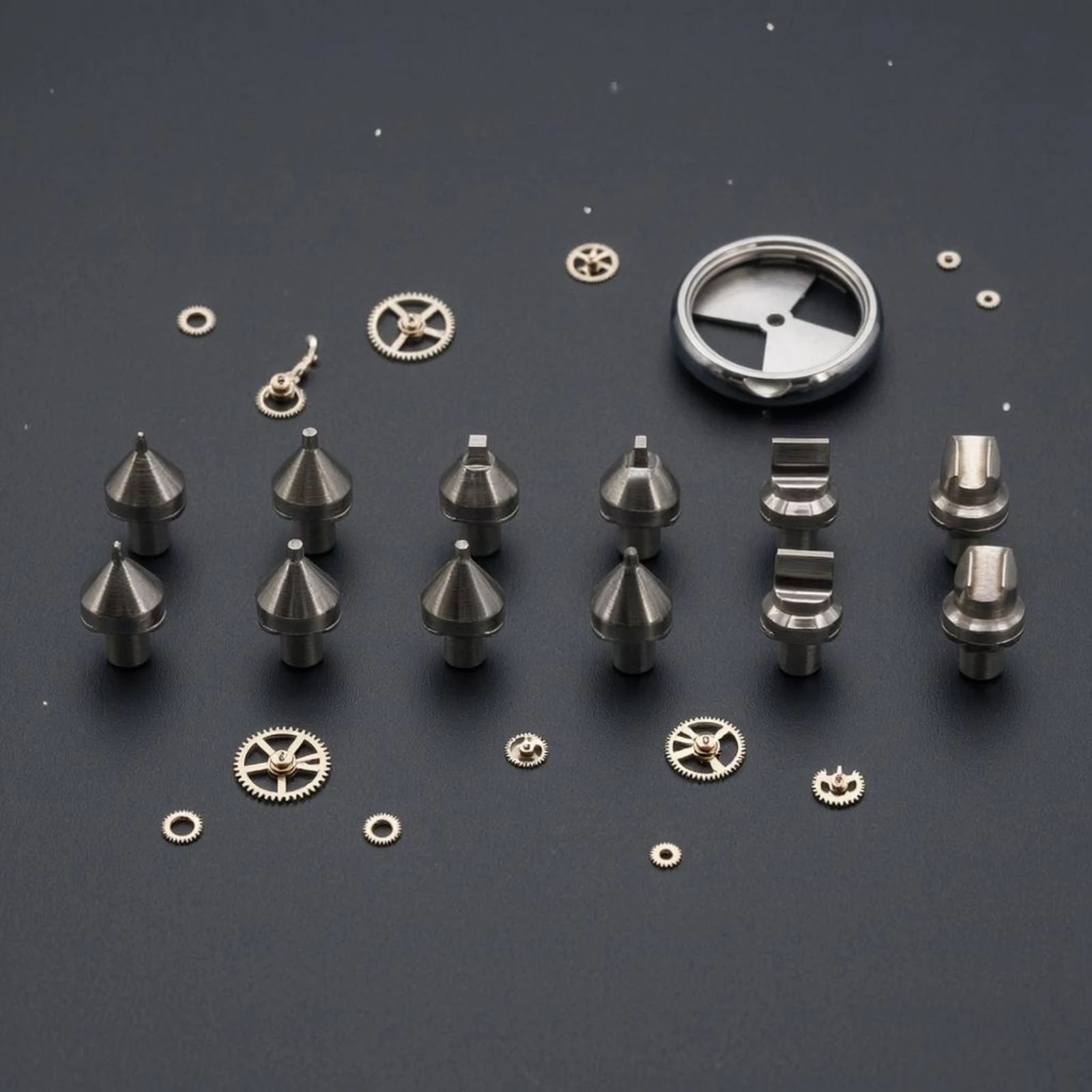 12 Pieces Watch Case Opener Silver Finish Steel Watch Case Opener Bit Set Caseback Removal Tool Long-Lasting Professional Use