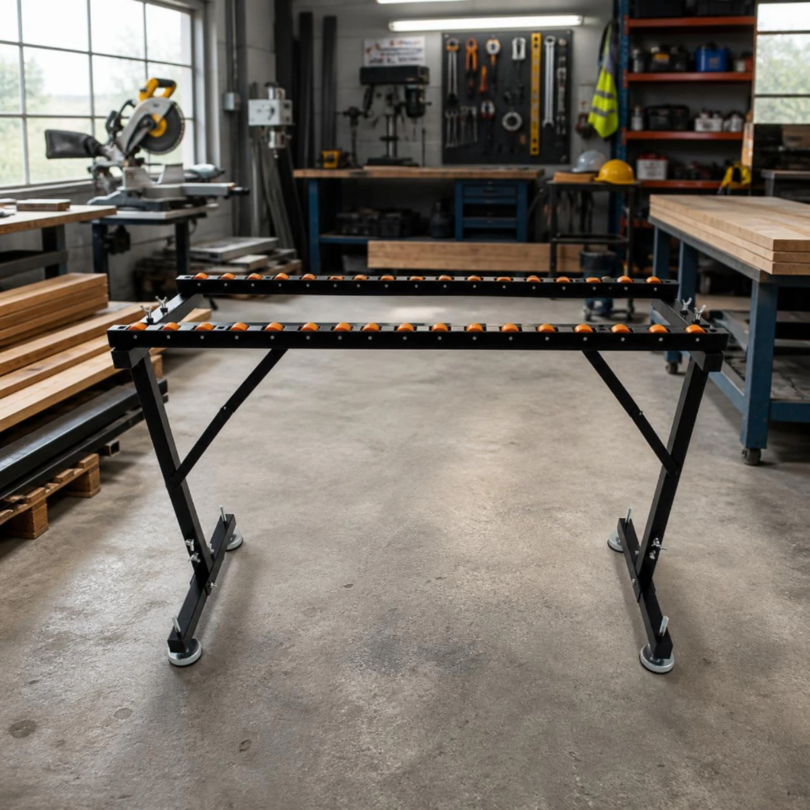 Soporte de Rodillos Plegable c - Woodworking Table reseña y precio