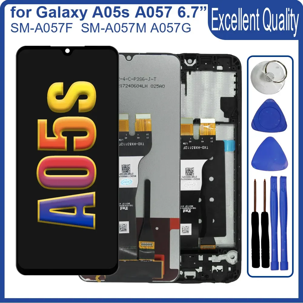 New Tested LCD for Samsung Galaxy A05s LCD Display A057M Touch Screen Panel Digitizer for Samsung A05s A057F A057M A057G Display