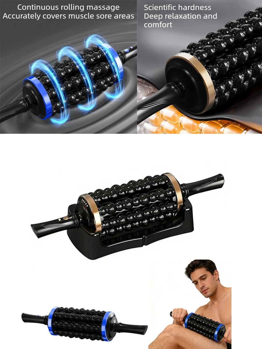 Relax Stress Massager Handmassager voor spierrollen Percussieve massager Aangedreven spierrollermassager Verlichting van het hele lichaam - afbeelding 2