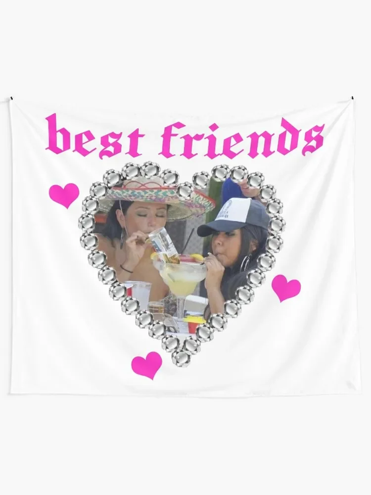 best friends / snooki and jwoww Tapestry Wall Art Room Decore Aesthetic Tapestry