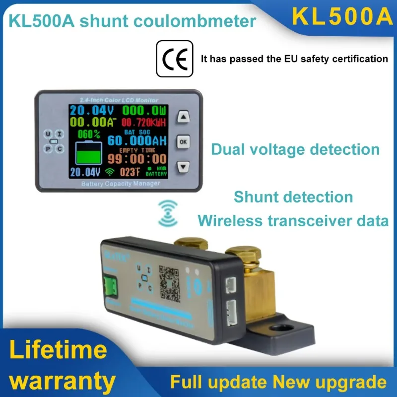 KL500A parallel coulometer dual voltage detection wireless transceiver data multi-function voltage galvanometer
