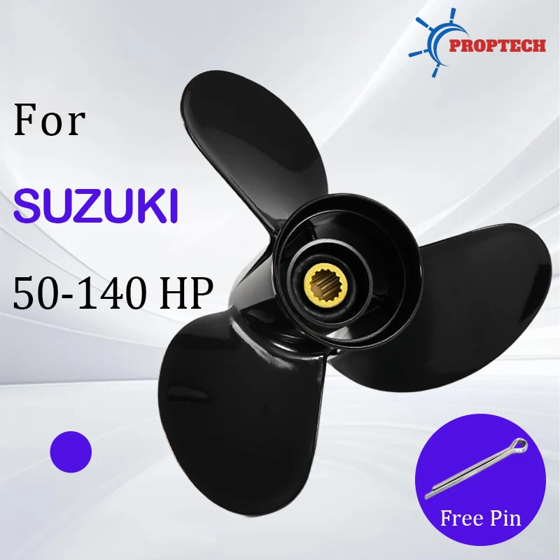Outboard Propeller for Suzuki 50-140hp Boat motor 14X19 14X21 Aluminum Alloy Screw 3 Blade 15 Spline Tooth DF90 DF100 DF115