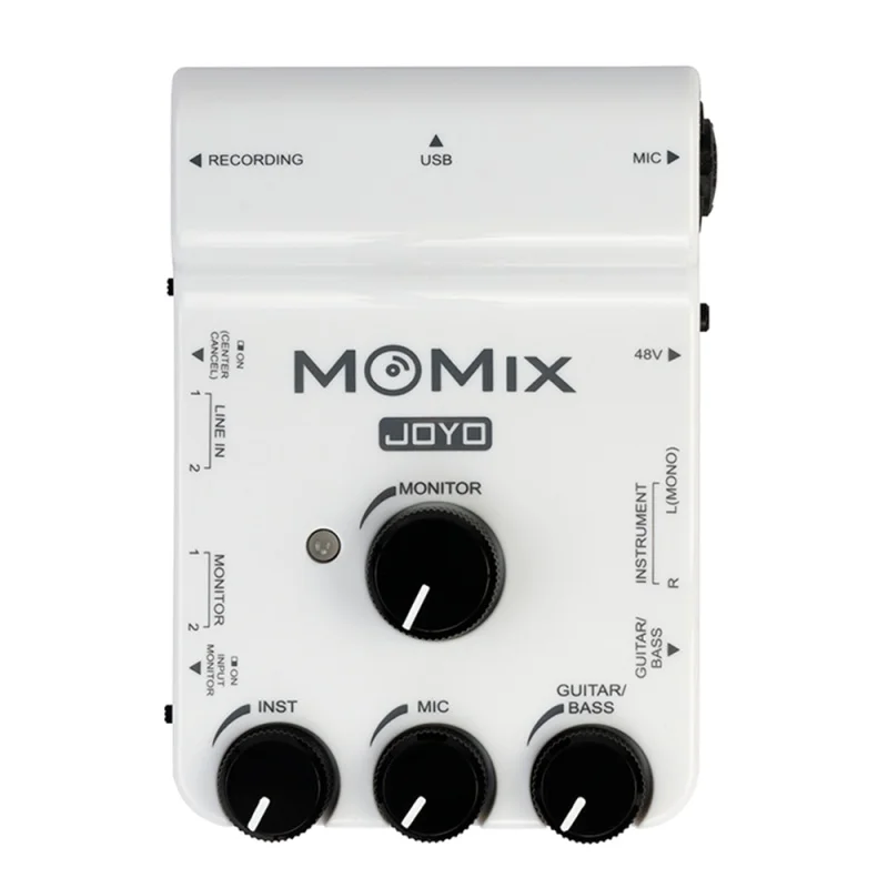 

JOYO MOMIX Mobile USB Live Sound Card For Recording Singing Live Streaming for Microphone Guitar Keyboard Electronic Drum Amp