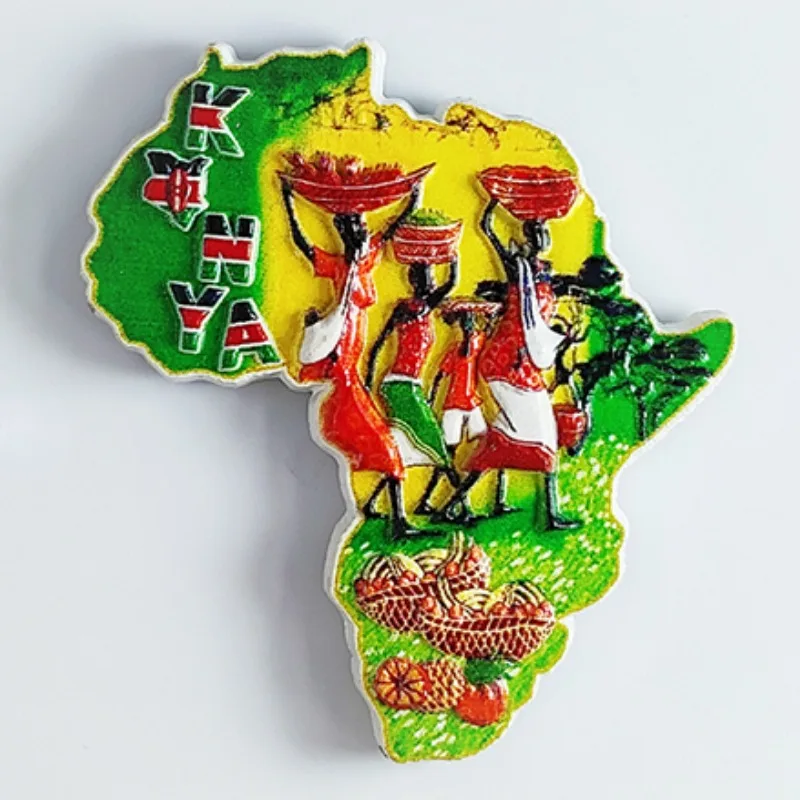 Kenya Fridge Stickers Africa Travelling Souvenirs Big Five Refrigerator Stickers Home Decor Wedding Gifts Whieboard Stickers