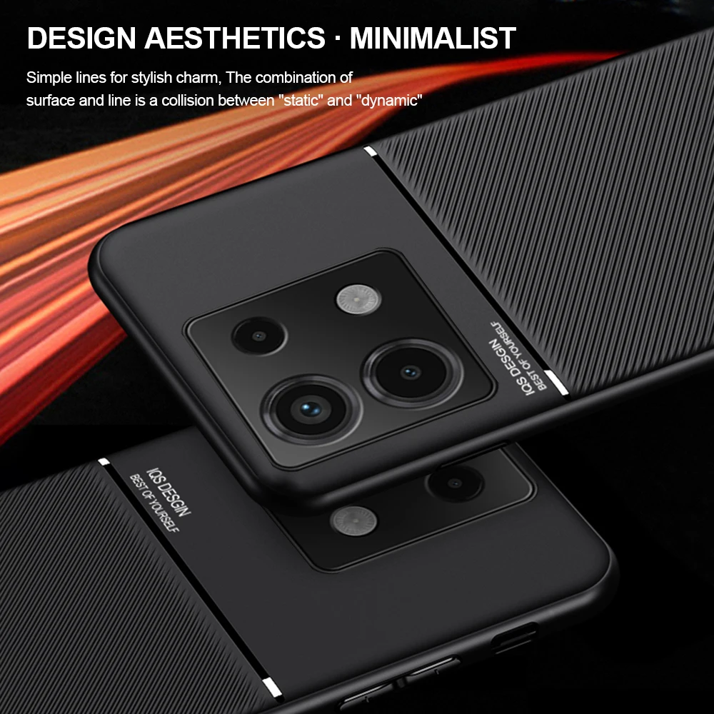 For Xiaomi Redmi Note 13 Pro Case Luxury Car Magnetic Plate Back Case Rdemi Note 13 Pro 5G Soft PU Leather Phone Cover 6.67\'\'